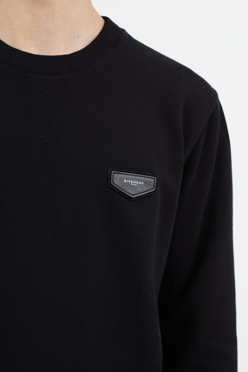 Givenchy Black Logo Patch Crewneck