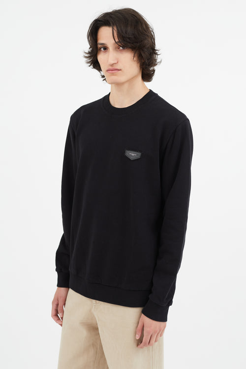 Givenchy Black Logo Patch Crewneck