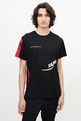 Givenchy Black 
Multicolour Logo T-Shirt