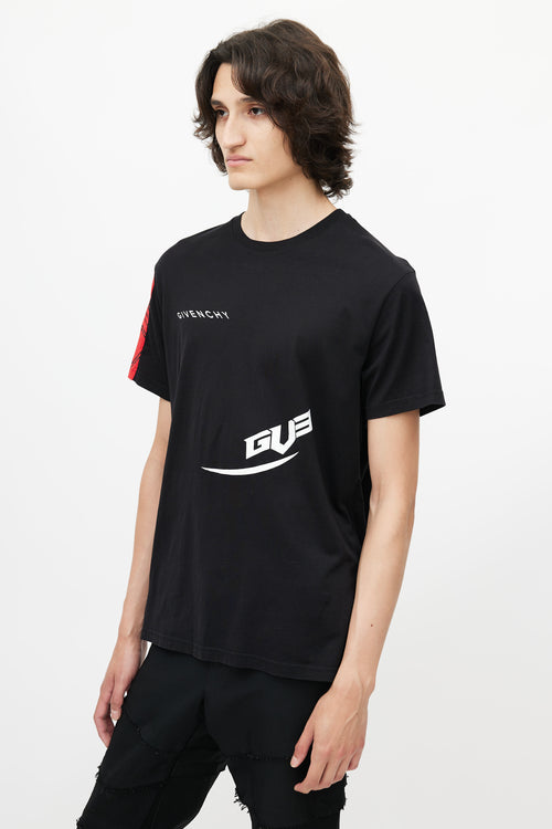 Givenchy Black 
Multicolour Logo T-Shirt