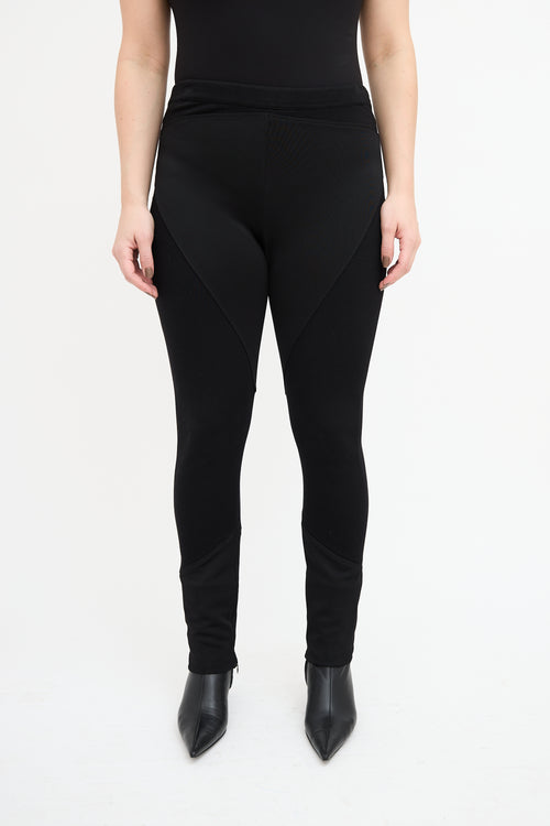 Givenchy Black Panelled Slim Trouser