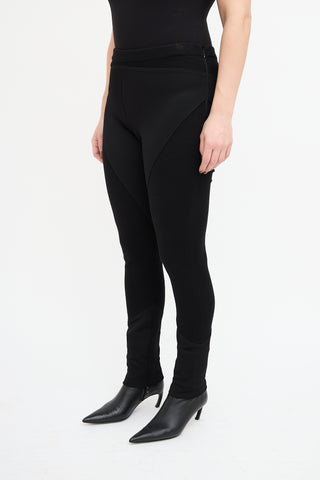 Givenchy Black Panelled Slim Trouser