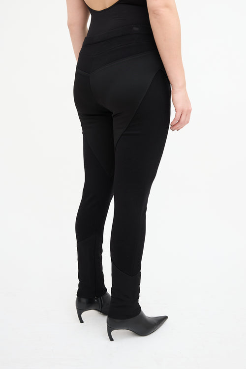 Givenchy Black Panelled Slim Trouser