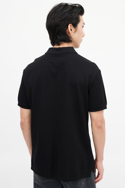 Givenchy Black 
Red Patch Logo Polo