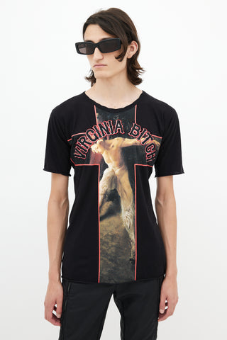 Givenchy Black 
Multicolour Virginia Bitch T-Shirt