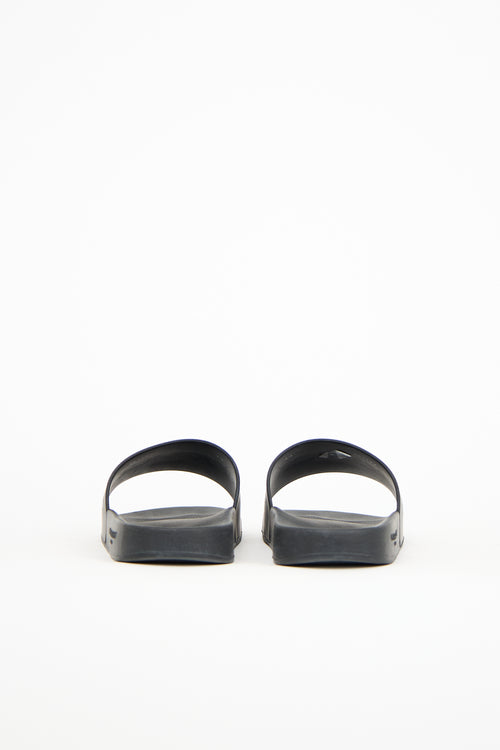 Givenchy Black Rubber Slide