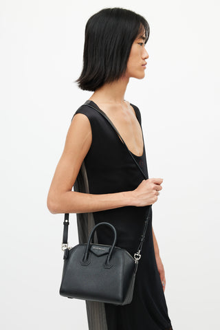 Givenchy Black 
Silver Antagonia Mini Bag