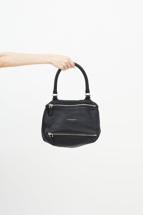 Givenchy Black 
Silver Small Pandora Shoulder Bag