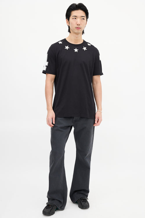 Givenchy Black Stars Patch T-Shirt