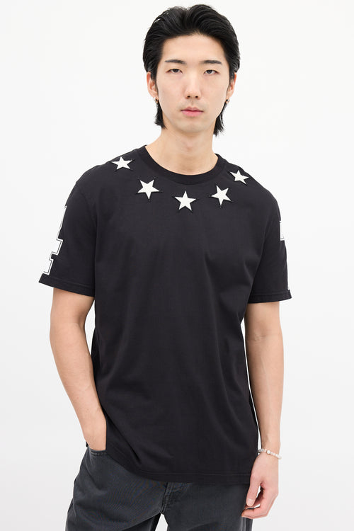 Givenchy Black Stars Patch T-Shirt