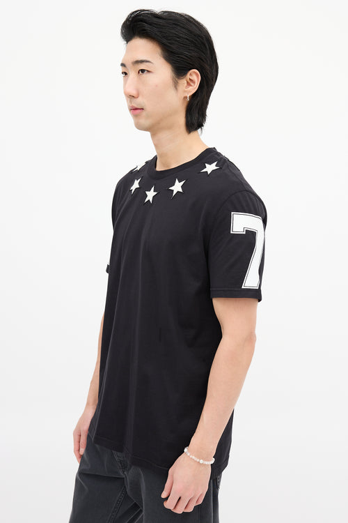 Givenchy Black Stars Patch T-Shirt