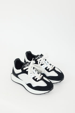 Givenchy Black 
White Giv Runner Sneaker