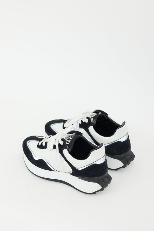 Givenchy Black 
White Giv Runner Sneaker