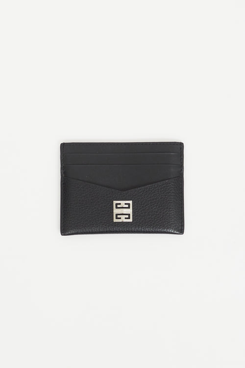 Givenchy Black Mixed Leather Cardholder