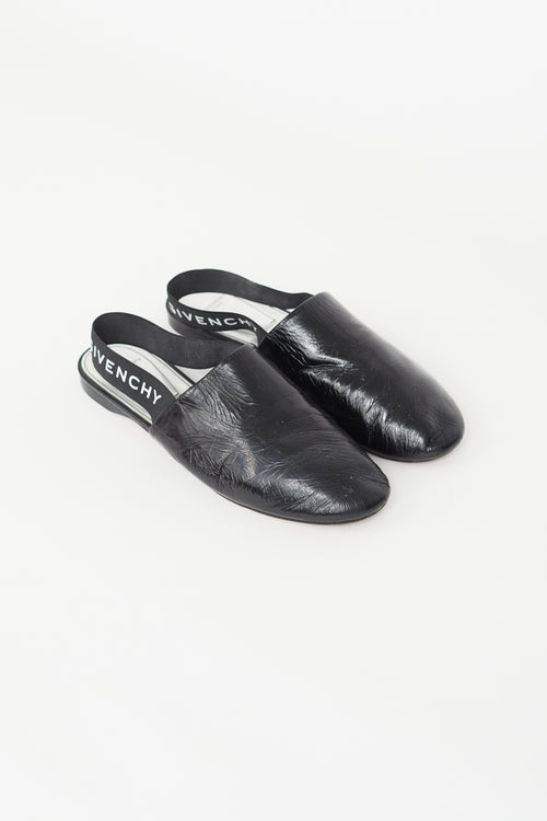 Givenchy Black Rivington Patent Slingback Mule