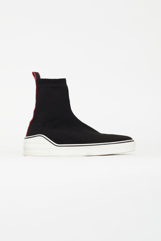 Givenchy Black Sock Knit George V Sneaker