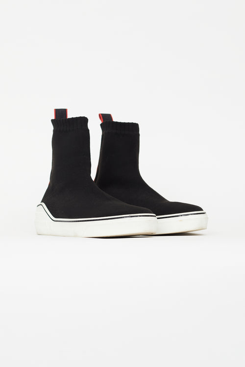 Givenchy Black Sock Knit George V Sneaker