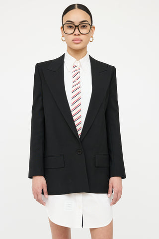 Givenchy Button Long Sleeve Blazer