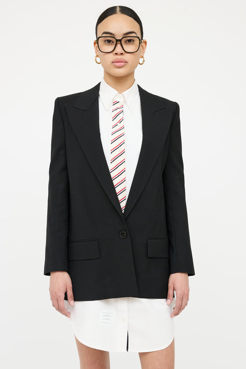 Givenchy Button Long Sleeve Blazer