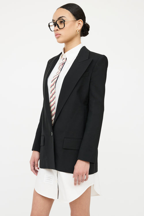 Givenchy Button Long Sleeve Blazer