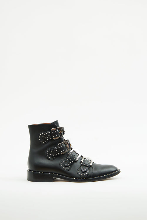 Givenchy Black Studded Buckle Boot