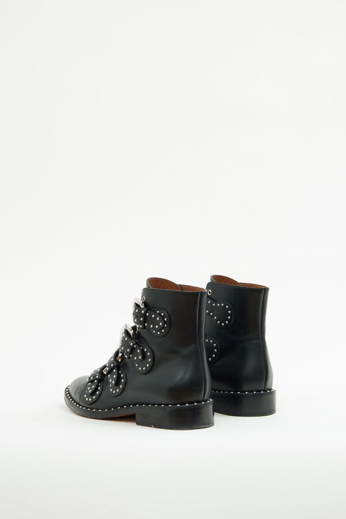 Givenchy Black Studded Buckle Boot