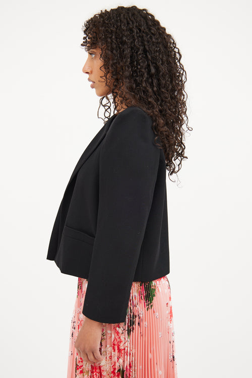 Givenchy Black Wool Cropped Blazer