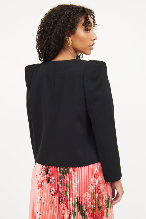 Givenchy Black Wool Cropped Blazer