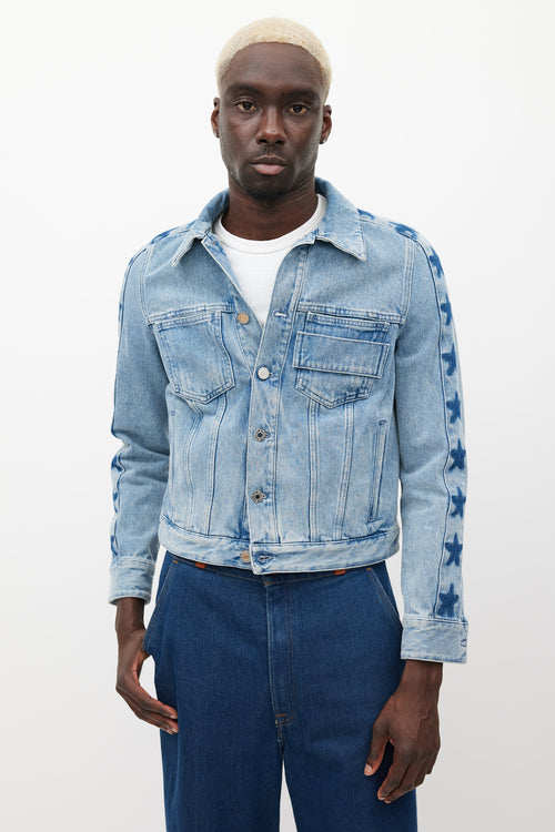 Givenchy Blue Star Denim Jacket