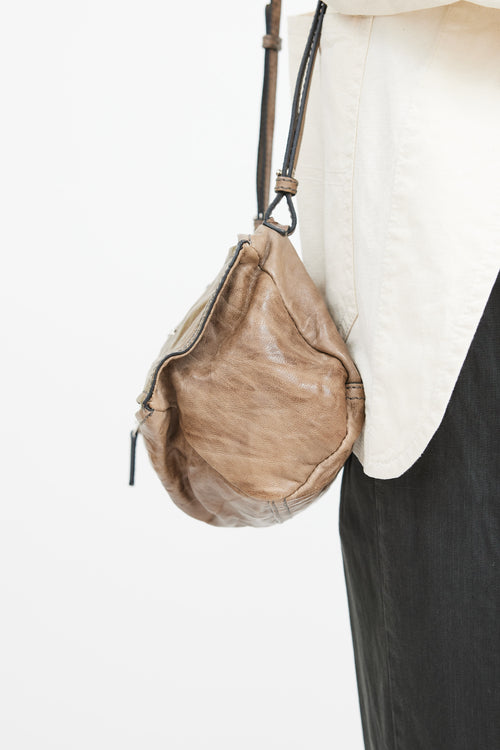 Givenchy Brown 
Silver Leather Pandora Bag