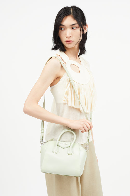 Givenchy Green Antigona Leather Crossbody Bag