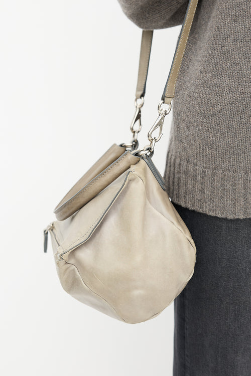 Givenchy Grey Leather Pandora Bag