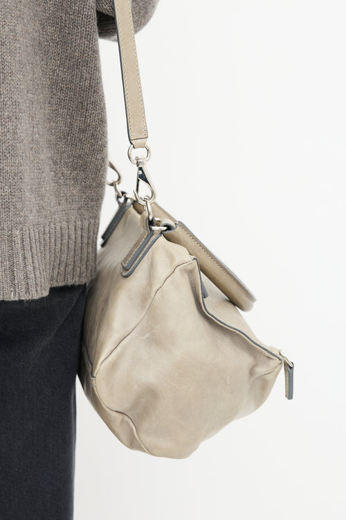 Givenchy Grey Leather Pandora Bag