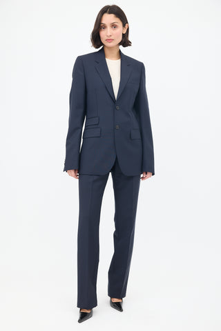 Givenchy Navy Wool 
Mohair Suit