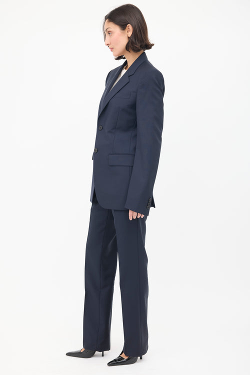 Givenchy Navy Wool 
Mohair Suit