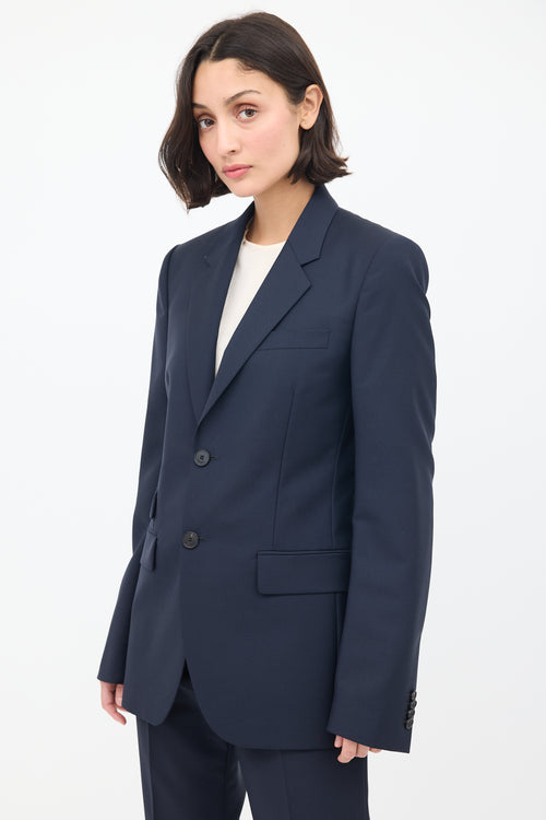 Givenchy Navy Wool 
Mohair Suit