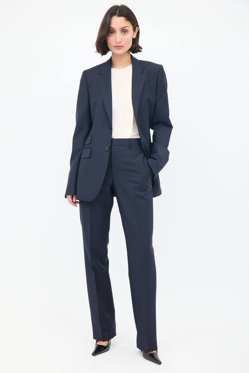 Givenchy Navy Wool 
Mohair Suit