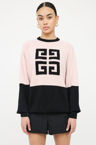 Givenchy Cashmere 4G Panelled Knit Sweater