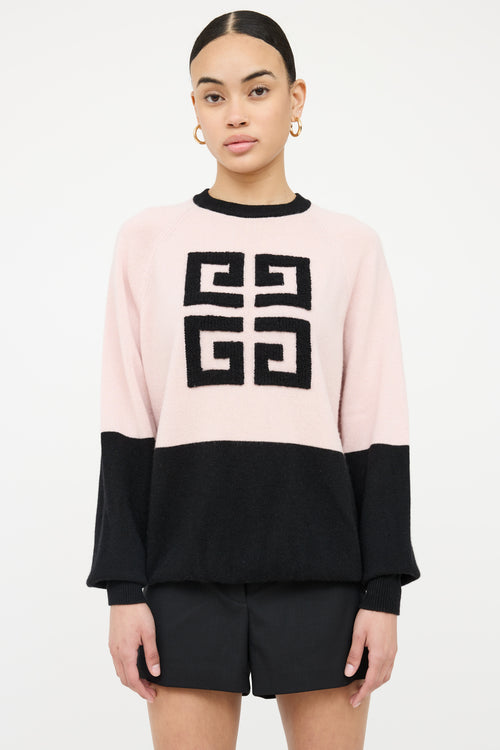 Givenchy Cashmere 4G Panelled Knit Sweater