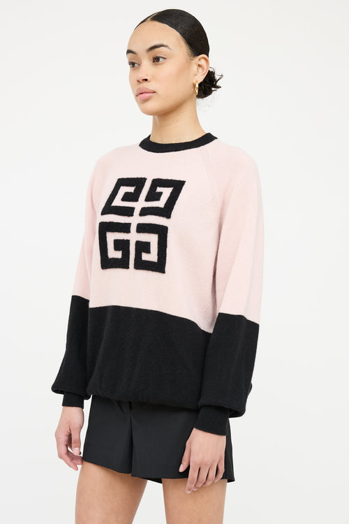 Givenchy Cashmere 4G Panelled Knit Sweater