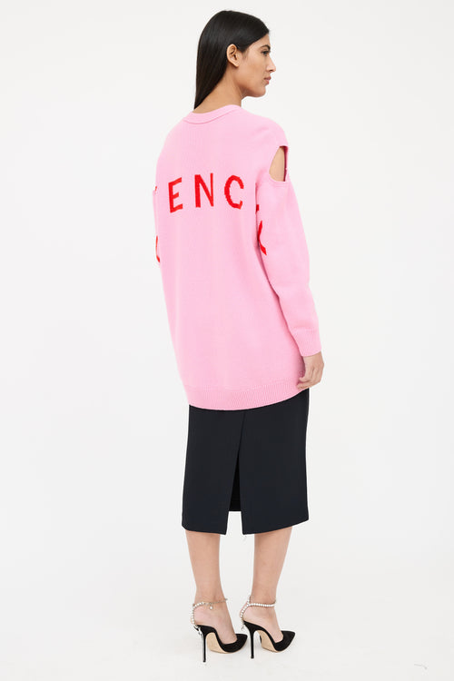 Givenchy Knit Logo Button Cardigan