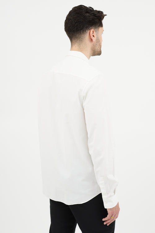 Givenchy White 
Black X Shirt