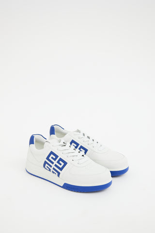 Givenchy Mens White 
Blue G4 Low Sneaker