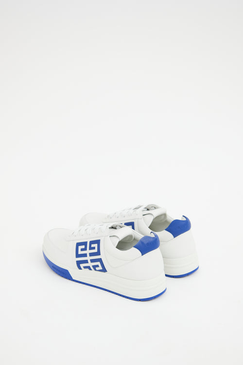 Givenchy Mens White 
Blue G4 Low Sneaker