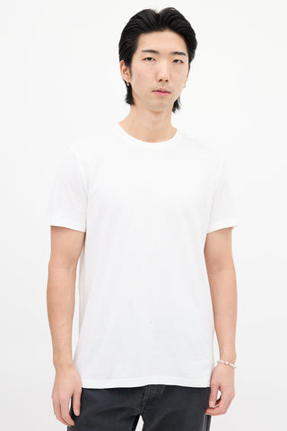 Givenchy White Logo Hem T-Shirt