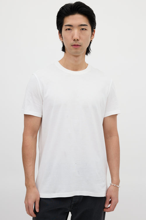 Givenchy White Logo Hem T-Shirt