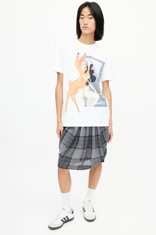 Givenchy White 
Multicolour Bambi T-Shirt