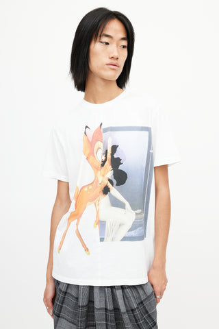 Givenchy White 
Multicolour Bambi T-Shirt