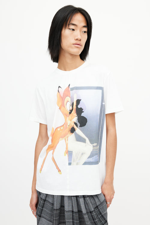 Givenchy White 
Multicolour Bambi T-Shirt