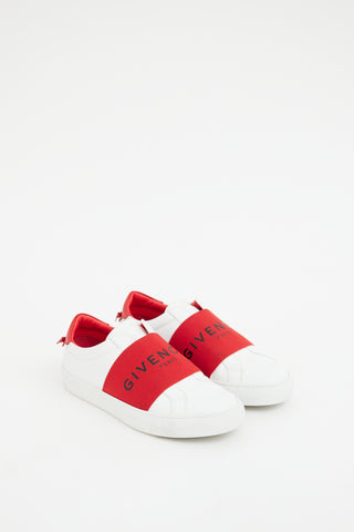 Givenchy White 
Red Elastic Logo Sneaker